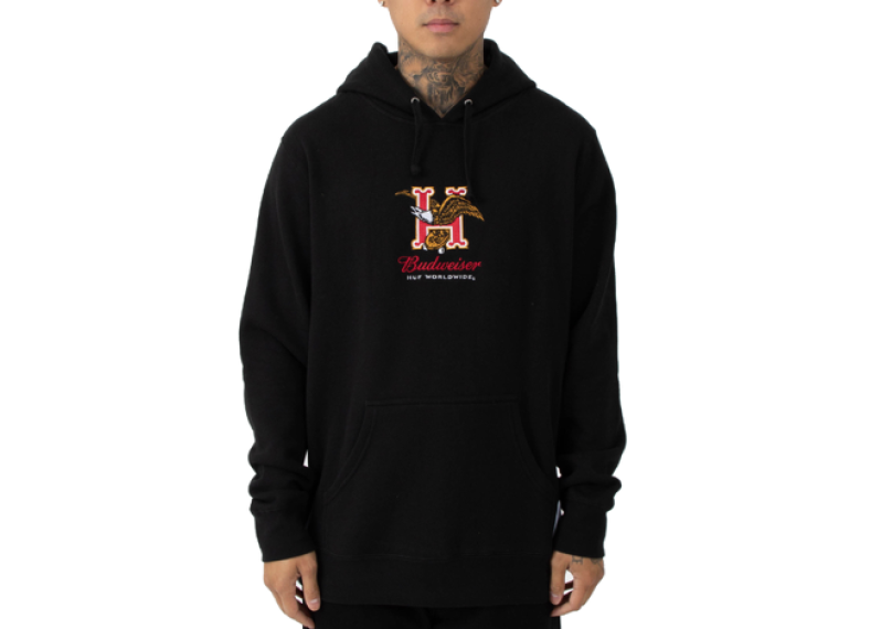 HUF Budweiser Eagle Pullover Hoodie - Red